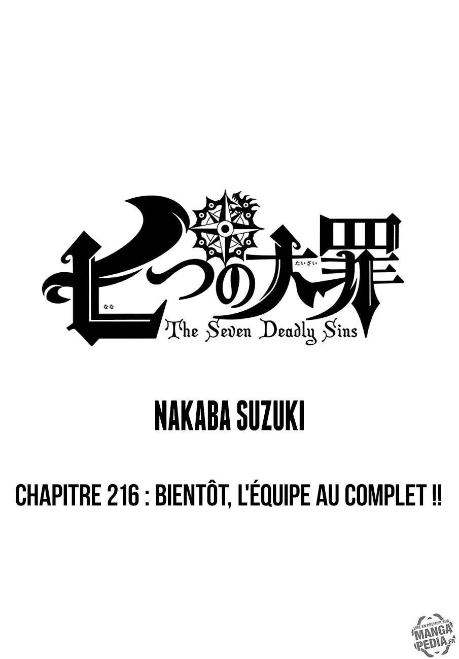 Nanatsu No Taizai: Chapter 218 - Page 1